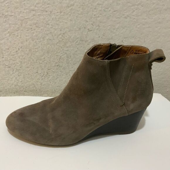 Vionic Gray Paloma Wedge Ankle Boot Women Size 9 - Picture 1 of 16